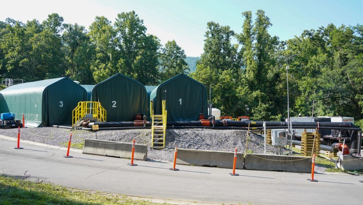 Water filtration system in Swannanoa helps bring safe water to area residents after last year’s hurricane